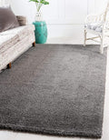 Unique Loom Solo Collection Area Rug - Calabasas (5' 3" x 7' 7" Rectangle, Gray)