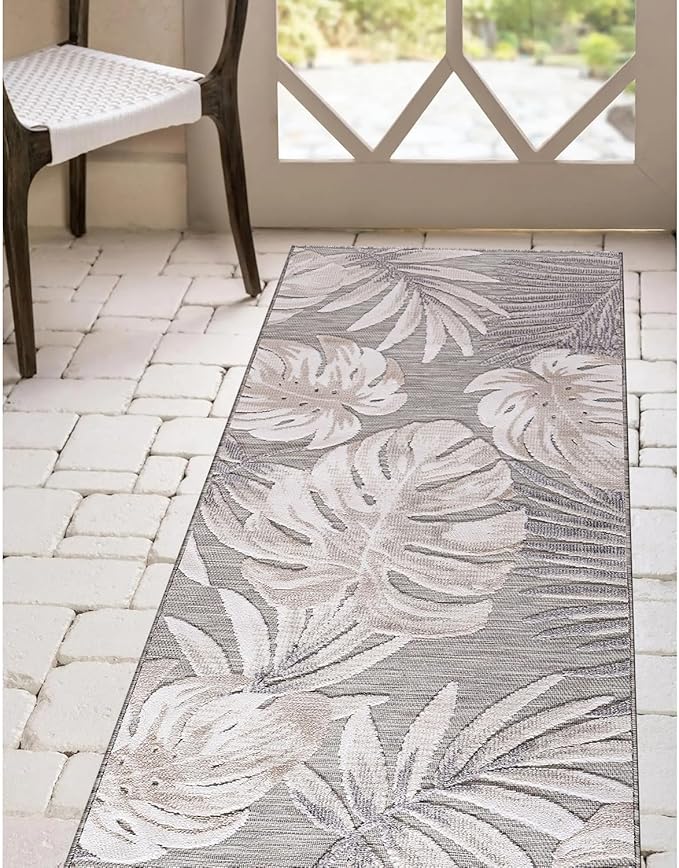 CAMILSON Runner Outdoor Rugs Oriental Retro Traditional Floral Medallion Area Rug 2x7 Non-Shedding Stain Resistant Indoor Carpet for Bathroom Hallway Kitchen Office (2 x 7 / Beige)