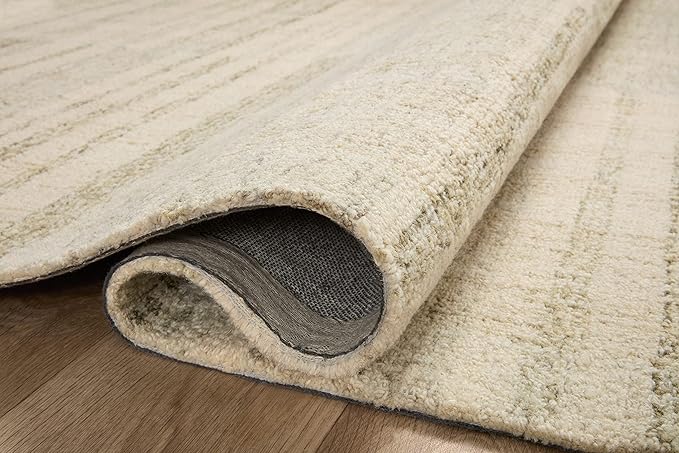 Loloi Chris Loves Julia Chris Collection CHR-02 Natural/Sage 8'-6'' x 11'-6'', .50" Pile Height, Area Rug