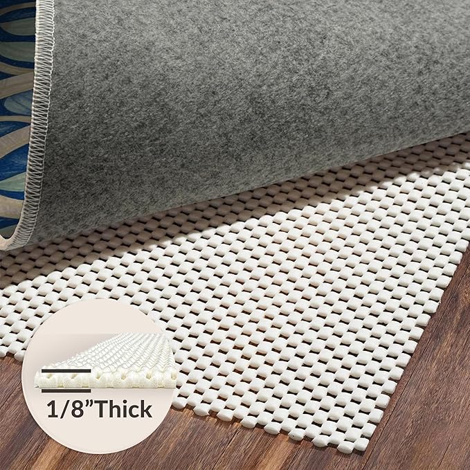 Flatwoven High Traffic Area Rug 5x7, Burnt Orange Copper Fiery Abstract Shape Floor, Non Slip, Stain Resistant, Washable Area Rugs for Living Room, Bedroom (Orange, 5x7)