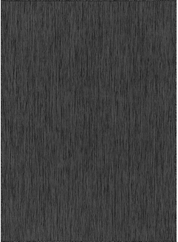 CAMILSON Outdoor Rug 5x7 Modern Area Rugs for Indoor and Outdoor Patios and Porches - Waterproof, Washable, Non-Shedding, Easy-to-Clean Outside Carpet (5 x 7, Solid - Dark Gray)
