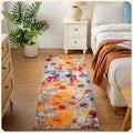 Istana Hallway Runner Rug 2x6 - Multi Colors Kitchen Rugs Non Slip Washable -Silk's Soft Touch Carpet Runner - Stylish Rug for Home