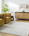 Livabliss x Our PNW Home Cascade Minimalist Area Rug, 2'7" x 7'3", Ivory