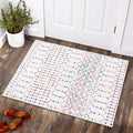 Lahome Moroccan Indoor Door Mats for Entryway 2x3 Area Rug Non-Slip Backing Washable Rug for Kitchen Low-Profile Throw Soft Bath Rug, Colorful Print Distressed Front Door Rugs for Entrance Bedside