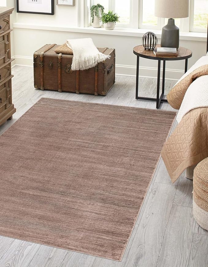Unique Loom Finsbury Collection Area Rug - Kate (5' 3" x 8' Rectangle, Brown)