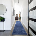 Nourison Home Nourison Essentials Navy Blue 2'2" x 14' Area Rug - Easy Clean, Non Shedding, Bed Room, Living Room, Dining Room, Kitchen (14' Runner)