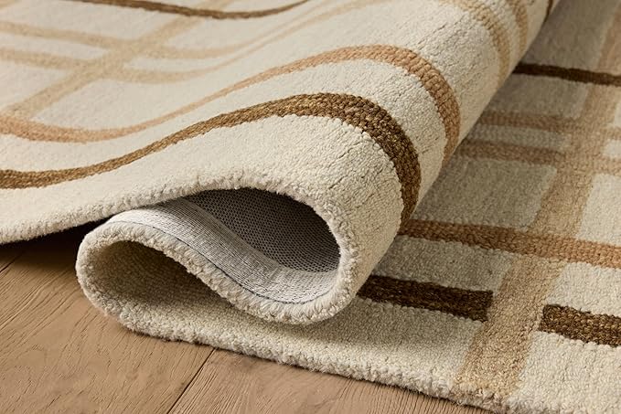 Loloi Magnolia Home by Joanna Gaines Waylon Collection WAY-01 Natural/Bark 2'-6" x 7'-6" Runner Rug