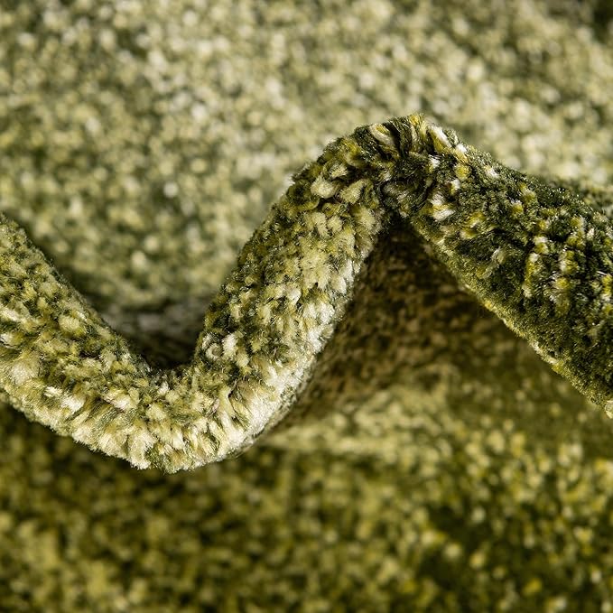 Rugs.com Angelica Collection Rug – 6 Ft Runner Light Green Medium Rug Perfect for Hallways, Entryways