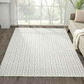 LUXE WEAVERS Geometric Greek Pattern Area Rug, Cream, 8'X10'
