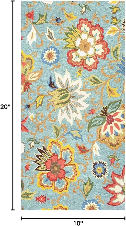 Lahome Collection Floral Runner Rug 2'x4' Non Slip Vintage Hallway Runner Rug, Laundry Throw Rugs and Mats for Laundry Room, Washable Runner Rugs for Kitchen Floor Bedroom Hallway Entryway Area Rugs