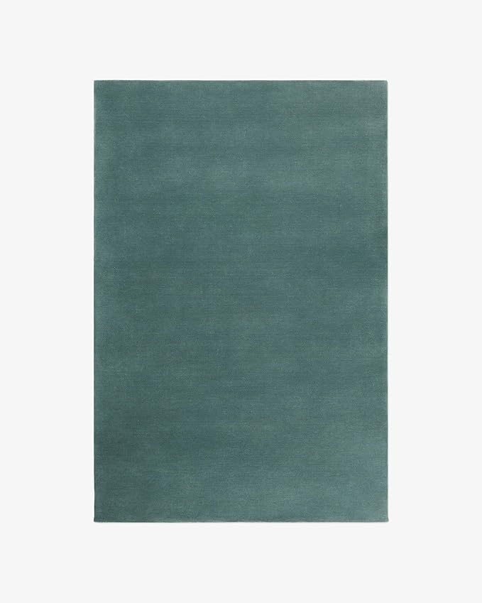 Hand-Tufted Wool Runner Area Rug – Soft Premium Wool Carpet for Living Room, Bedroom & Home Décor – 2.6X7 ft| Pale Green – Durable, Non-Slip Backing, Handcrafted Rug