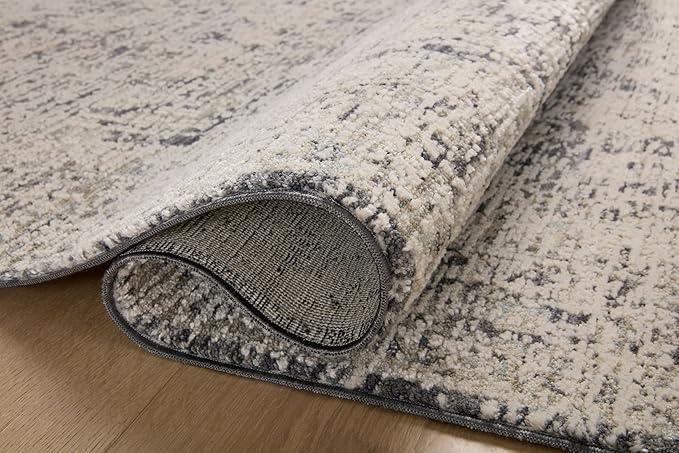 Loloi Amber Lewis Alie Collection ALE-05 Charcoal/Beige 5'-3'' x 7'-9'', .13'' Pile Height, Area Rug
