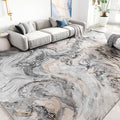9x12 Area Rugs for Living Room, Modern Abstract Rug for Bedroom, Contemporary Machine Washable Rug, Large Stain Resistant Carpet for Dining Room Playroom Nursery Room, Pet & Kids Friendly