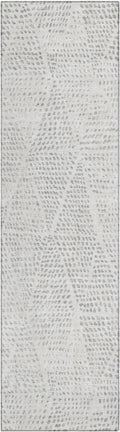 Addison Rugs Chantille ACN591 Silver 2'3" x 7'6" Indoor Outdoor Hallway Runner Rug, Stain Resistant Washable Kitchen Area Carpet for Bathroom, Laundry and Bedroom Rug