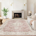 6’x9’ Washable Area Rugs for Living Room Bedroom Foldable Low Pile Non Slip Area Rugs for Dining Office
