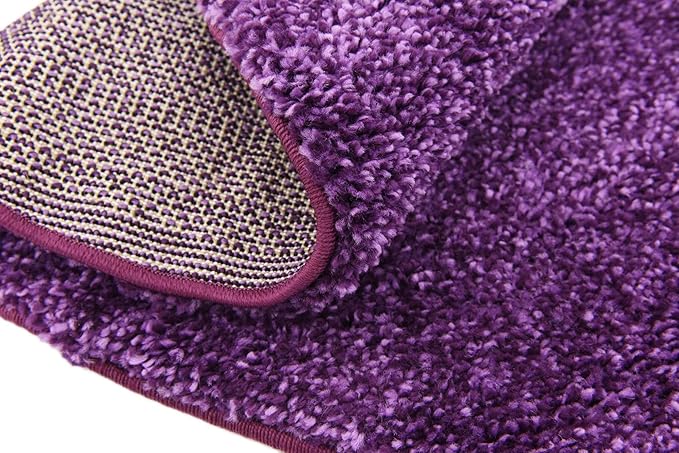 Unique Loom Solo Collection Area Rug - Calabasas (6' 1" Round, Violet)