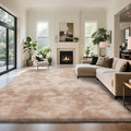 Fluffy Rug Shaggy Area Rug, Mottling Beige 8x10 Area Rugs for Living Room, Large Shag Area Rugs for Bedroom Kids Room Home Decor, Upgrade Anti-Skid Rectangular Fuzzy Rugs