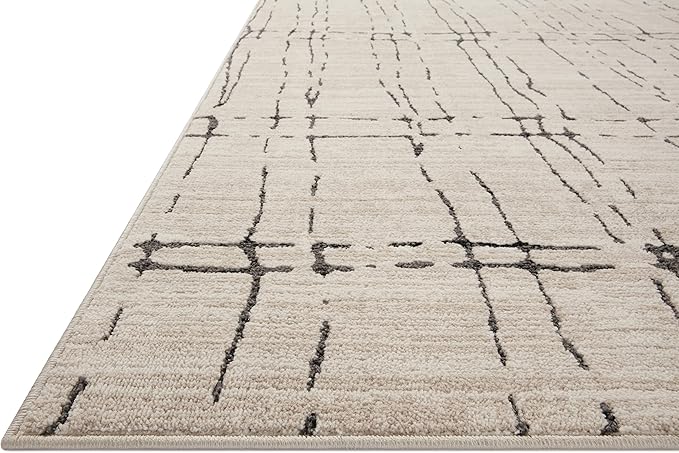 Loloi Darby Collection DAR-06 Sand/Dk. Grey 5'-3" x 7'-6" Area Rug