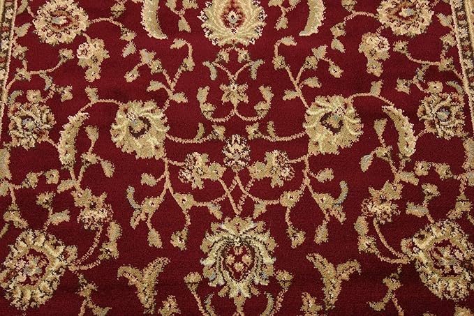 Unique Loom Voyage Collection Traditional Oriental Classic Intricate Design Area Rug (6' 0 x 6' 0 Square, Terracotta/Ivory)