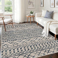 KUTA Area Rug 5x7 Light Brown Black, Washable Boho Large Living Room Moroccan Rugs Non-Slip, Ultra Soft Geometric Traditional Farmhouse Carpet for Dining Room Bedroom Dorm Office Home Décor