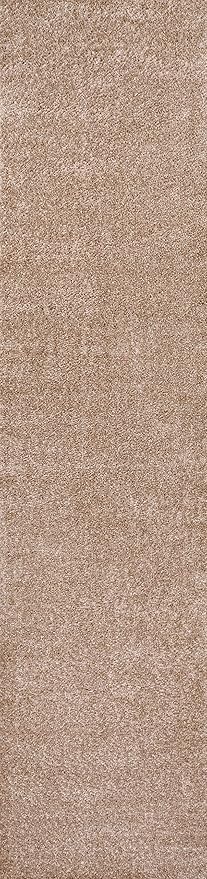JONATHAN Y Haze Solid Low-Pile Beige Runner Rug 2x16, Coastal,Bohemian,Minimalist,Classic, Easy-Cleaning for Living Room,Bedroom,Kitchen,Pet Friendly,Non-Shedding (SEU100G-216)