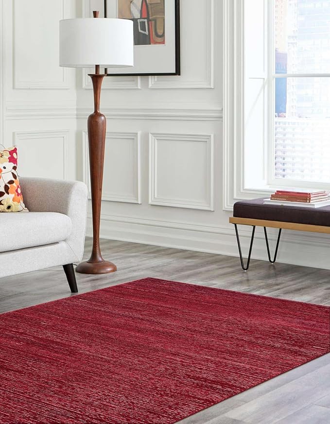 Unique Loom Finsbury Collection Area Rug - Kate (6' 1" x 9' Rectangle, Red)