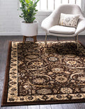 Unique Loom Espahan Collection Area Rug - Cape Cod (5' 1" x 8' Rectangle, Brown/ Beige)