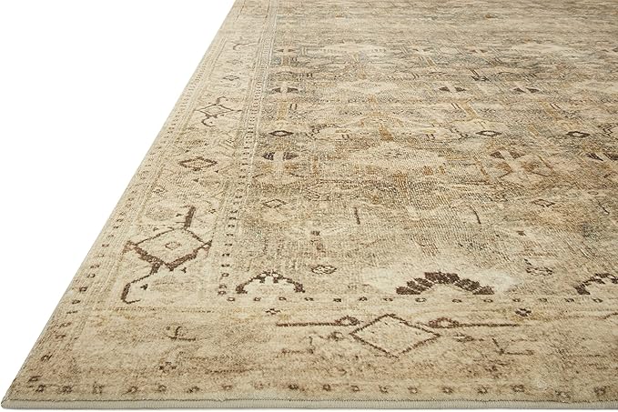 Loloi Margot Collection MAT-04 Antique/Sage 2'-6" x 11'-6" Runner Rug feat. CloudPile, No-Shed Easy Clean Large Patterned Area Rug for Living Room, Bedroom, Dining Area