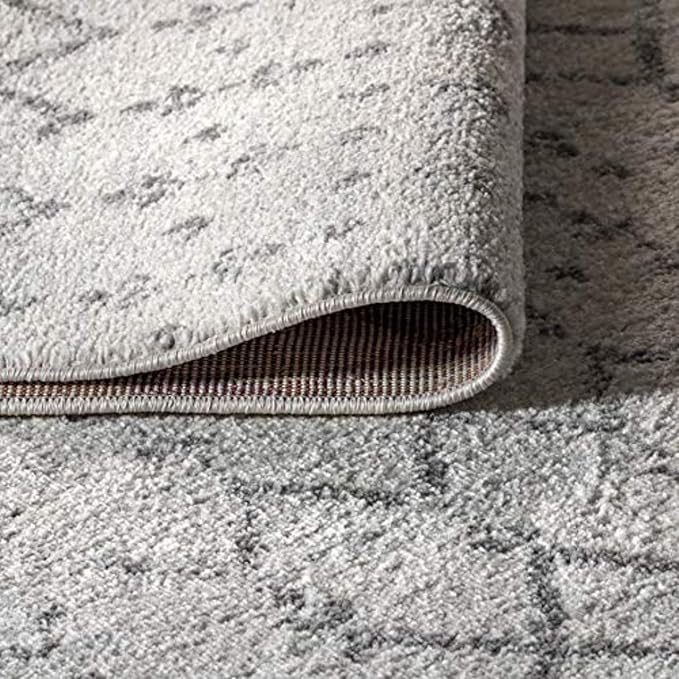 JONATHAN Y Boho Vintage Diamond Cream/Gray Runner Rug 2X8 ft, Moroccan Hype for Living Room, Bedroom, Kitchen, Office, Easy-Cleaning, High Traffic, Pet-Friendly, Non-Shedding (MOH101B-28)