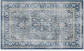 RUGGABLE Washable Area Rug – Kamran Admiral Blue 3x5, Stain-Resistant, Non-Slip – Small Machine Washable Rugs for Living Room, Bedroom, Hallway, Entryway & Office–with Cushioned Pad