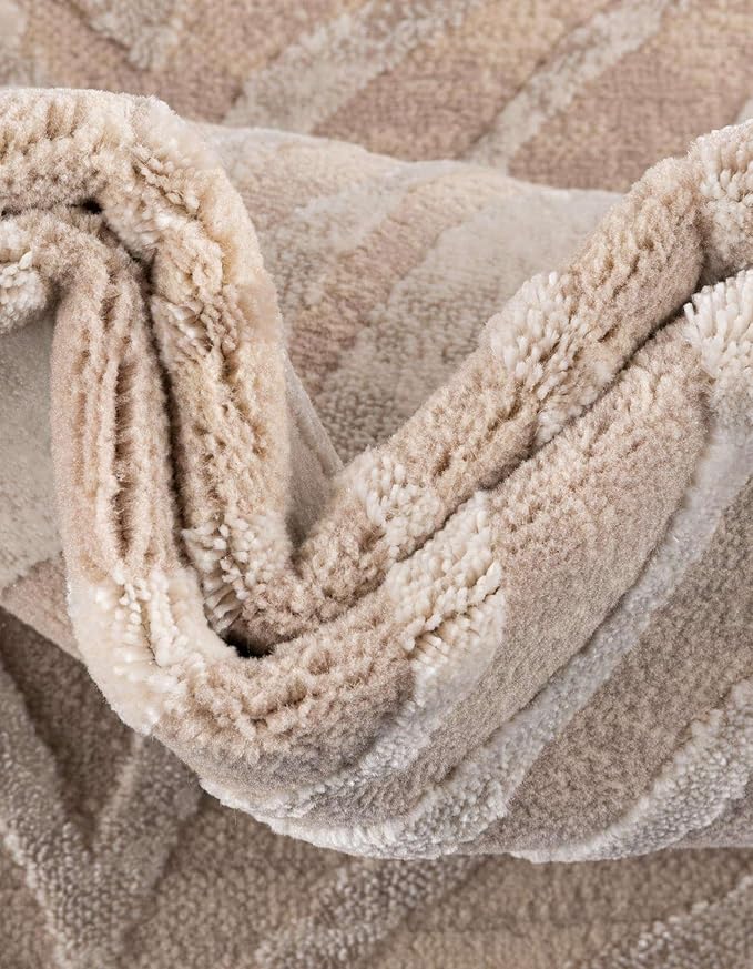 Unique Loom Finsbury Collection Area Rug - Meghan (6' x 9' Rectangle, Ivory Beige)