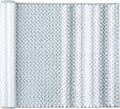 PiccoCasa Chenille Bathroom Rug, Soft Fluffy Absorbent Bath Mat, Medium Pile Striped Carpet Washable Non Slip Bathroom Floor Mats(20"x32",Light Blue & White)