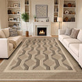 LUMI 4x6 Washable Area Rug for Living Room, Ultra Soft Modern Abstract Rugs Non Slip with Rubber Backing, Low Profile, High Traffic, Stain Resistant Carpets, Ideal for Bedroom, Dining Room, Indoor