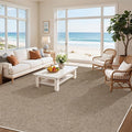 LBRO2M Easy Jute Solid Area Rug 9X12 Washable Rugs for Living Room Bedroom Natural Jute Look Indoor Outdoor Rug Durable, Solid Non Shedding Eco Friendly (9X12 Natural)