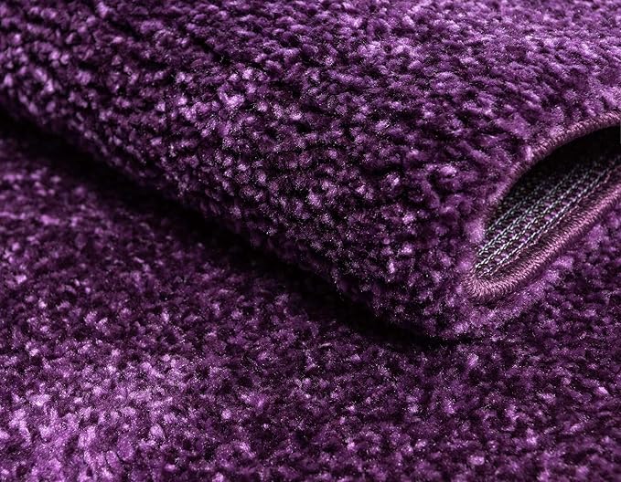 Unique Loom Solo Collection Area Rug - Calabasas (10' x 13' Rectangle, Violet)