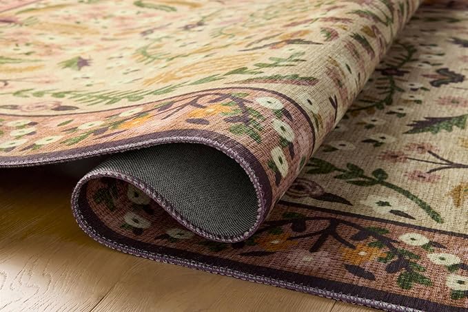 Loloi Rifle Paper Co. Canopy Collection CNP-03 Aubergine 5'-0" x 7'-6" Area Rug