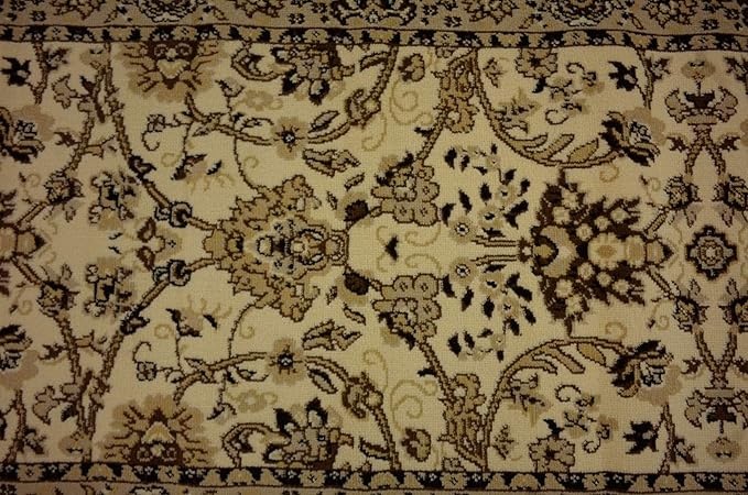 Unique Loom Sialk Hill Collection Area Rug - Washington (2' 11" x 16' 5" Runner Ivory/Black)