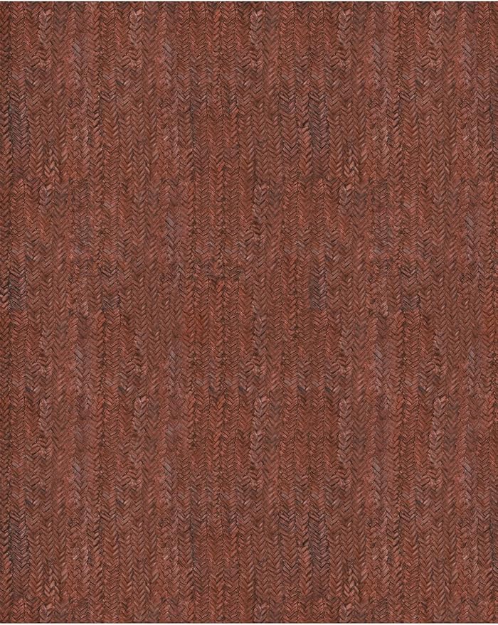 Eleisa Modern Vintage 5x7 Herringbone Chevron Area Rug for Living Room, Wine & Red, Non-Slip Stain Resistant Washable Rug, Farmhouse Home Decor Carpet for Bedroom, Kitchen, Dining Room