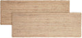 REDEARTH · Area Runner Rug - 2'x6' Braided Natural Jute with Non-Skid Backing - Handwoven Rectangular Boho Rug for Bedroom, Kitchen, Living Room Aesthetic Home Decor - Handmade Carpet, Set of 2