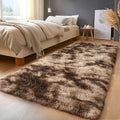 Shaggy Rugs Fluffy Rug, Plush Area Rugs for Living Room Nursery Home Decor, Tie-Dyed Brown Anti-Skid Rectangular Fuzzy Rug 2x6Feet