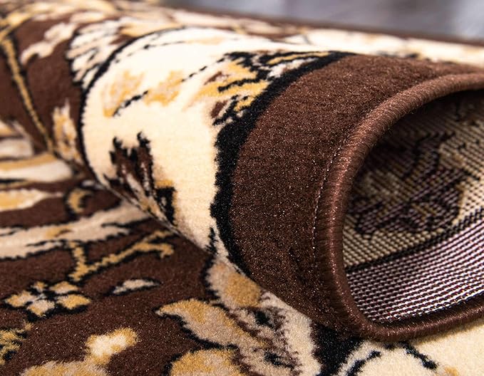 Unique Loom Espahan Collection Area Rug - Cape Cod (2' 2" x 8' 2" Runner, Brown/ Beige)
