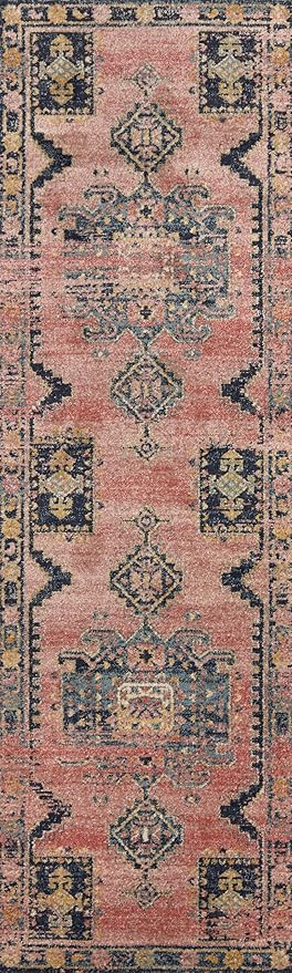 Loloi Jocelyn Collection JOC-06 Rose/Rose 9'-6" x 12'-6" .38" Thick Area Rug