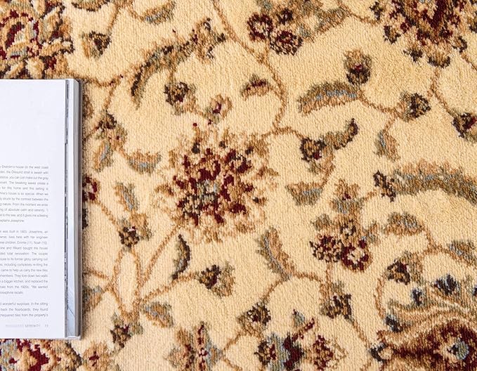 Unique Loom Voyage Collection Traditional Oriental Classic Intricate Design Area Rug (2' 2 x 3' 0 Rectangular, Ivory/Gold)