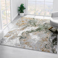 LUXE WEAVERS Marble Swirl Abstract Area Rug, Green 9x12