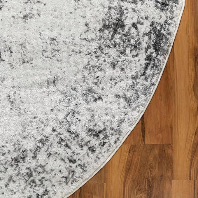 Minimalist Distressed Black Off White Greek Key Pattern Bordered Rug 7x10 for Liivng Room Bedroom Dining Room Soft Non Skid Washable Large Rugs Nursery Dorm Kitchen Rustic Classic Indoor Oval Carpet