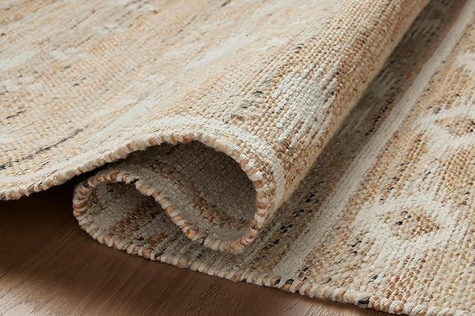 Loloi Angela Rose Rivers Collection RIV-04 Natural/Ivory 3'-6" x 5'-6" Reversible Accent Rug