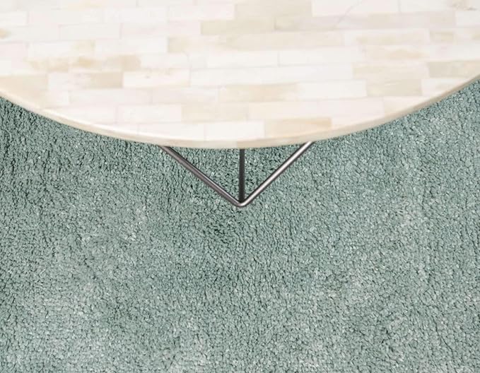 Unique Loom Solo Collection Area Rug - Calabasas (10' x 13' Rectangle, Light Blue)