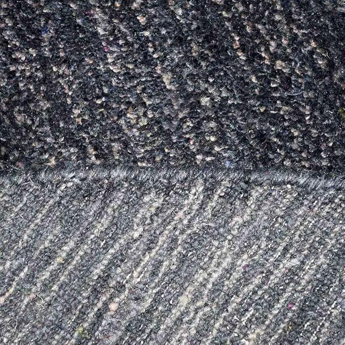 Hand Knotted Loom Wool ECO-Friendly Area Rugs - 10'x10', Square, Dark Red Color, Solid Plain Design, High Pile Handmade Anti Skid Area Rugs for Living Room, Bed Room (L00111)