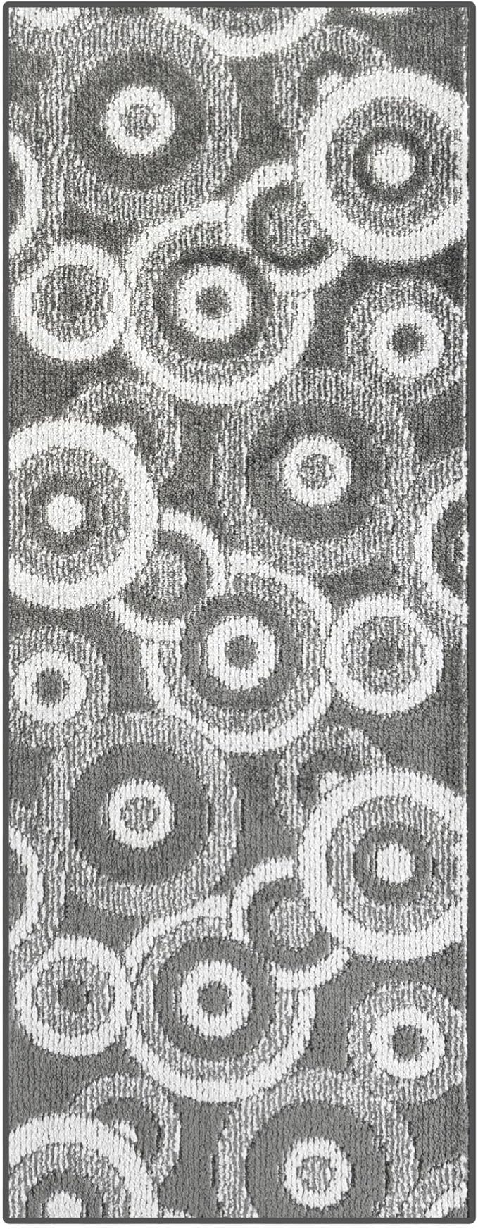 30 ft Extra Long Grey Hallway Runner Rug | Non-Slip & Machine Washable | Custom Cut to Size 2'3" x 30' (Runner) | REMNAZ