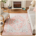 Istana 5x7 Area Rug - Pink Rugs for Living Room 5x7 - Foldable Rugs for Bedroom - Stain Resistant Washable Rug - Eco-Friendly Boho Area Rugs - Easy to Clean Living Room Rug